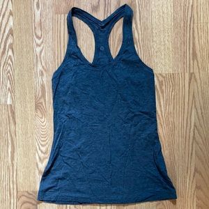 Lululemon dark gray racer back tank